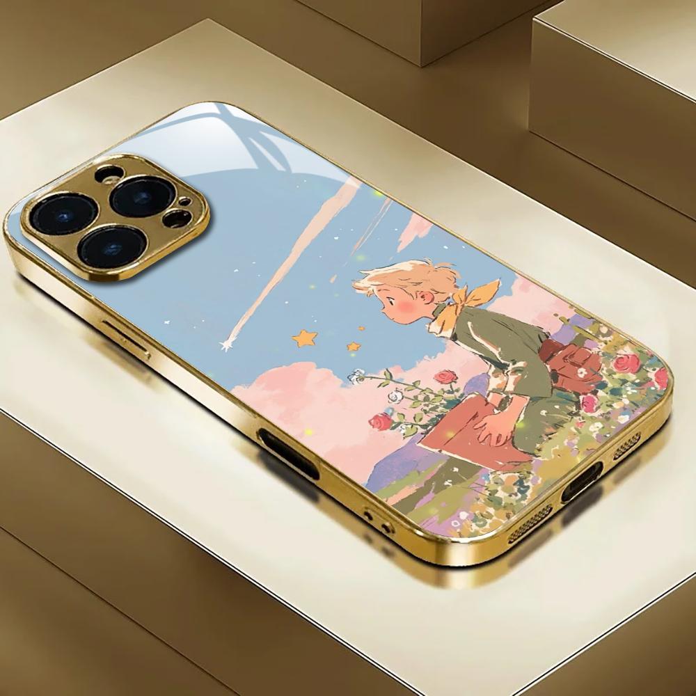Apple Iphone 15 - เคสโทรศัพท์ INS Mirror Rose Little Prince
