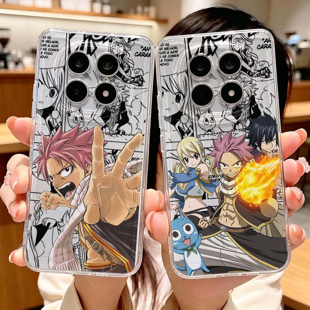 Xiaomi Redmi Note 13 - เคสโทรศัพท์ใสป้องกัน FAIRY TAIL Natsu สำหรับ Xiaomi